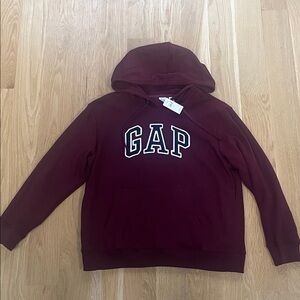 GAP Burgundy Hoodie with Logo